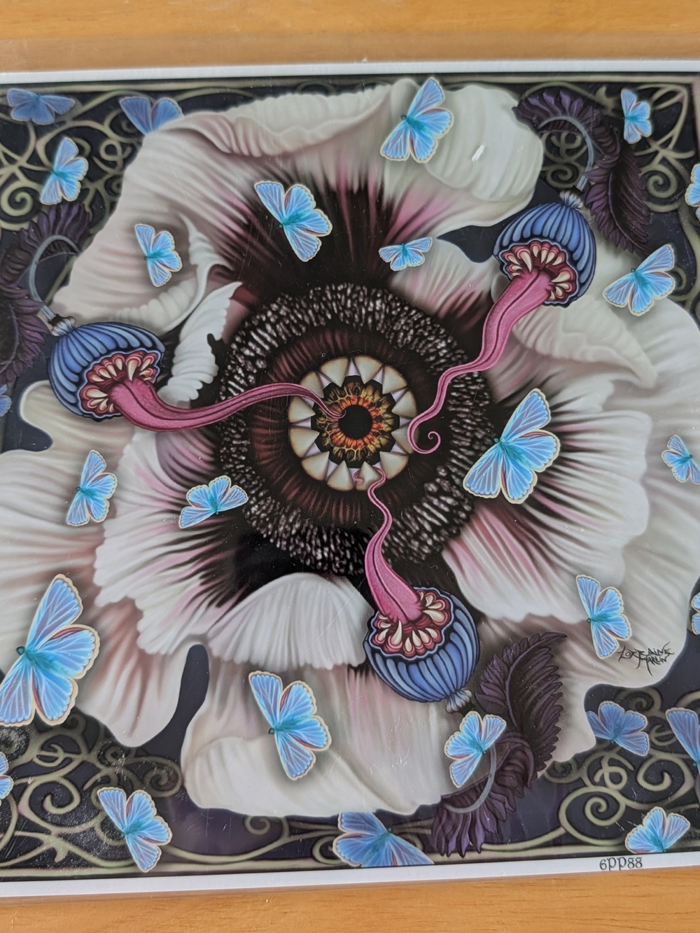 Carnivorous Poppy Luster Print